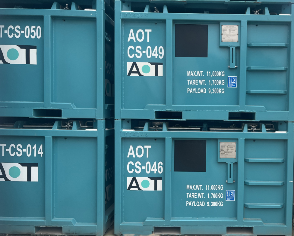 Winner Offshore logra la entrega masiva de 50 tolvas de lodo certificadas DNV 2.7-1