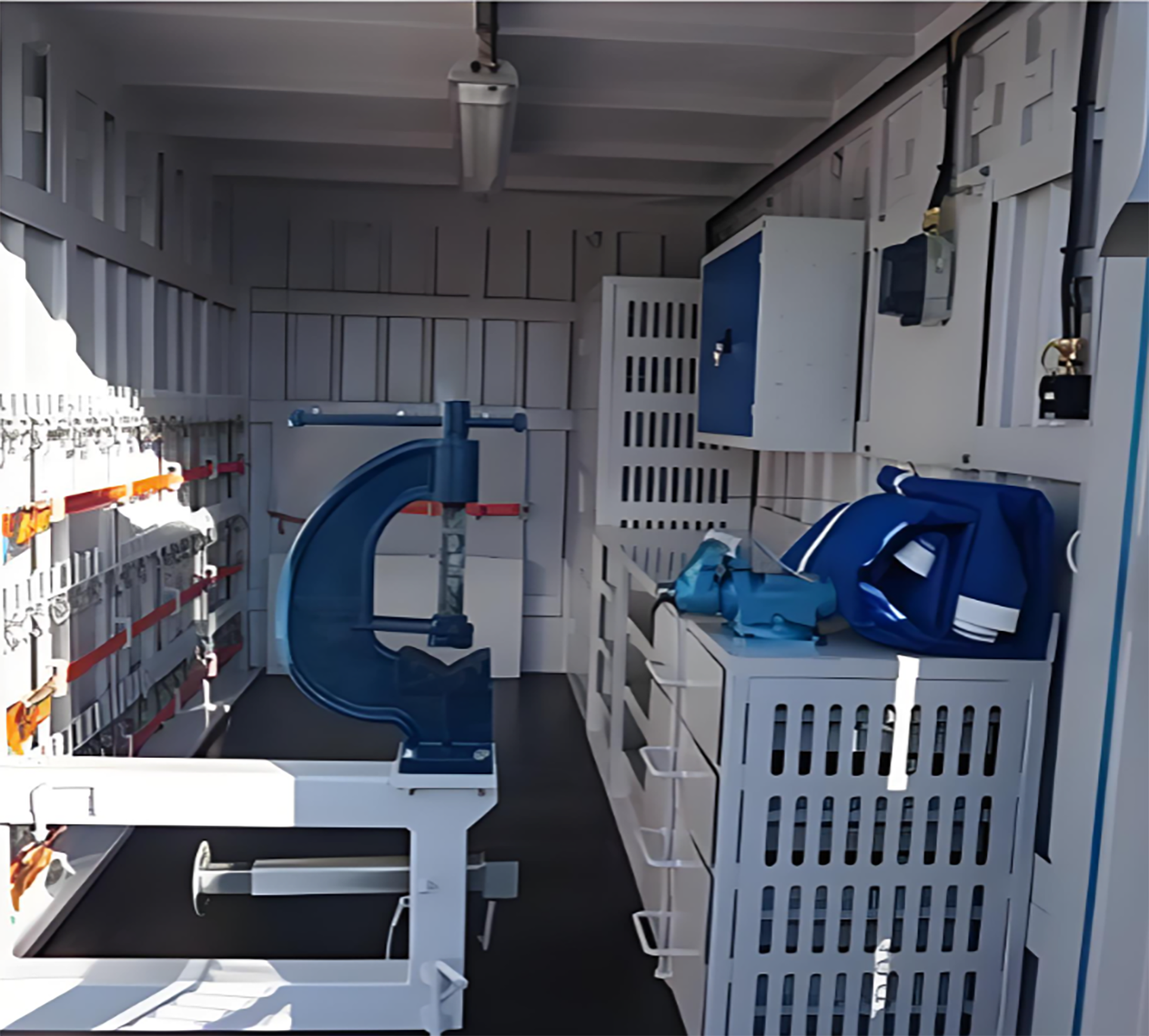 Contenedor de herramientas offshore Winner Offshore DNV 2.7-1: estación de trabajo integrada para operaciones de mantenimiento offshore