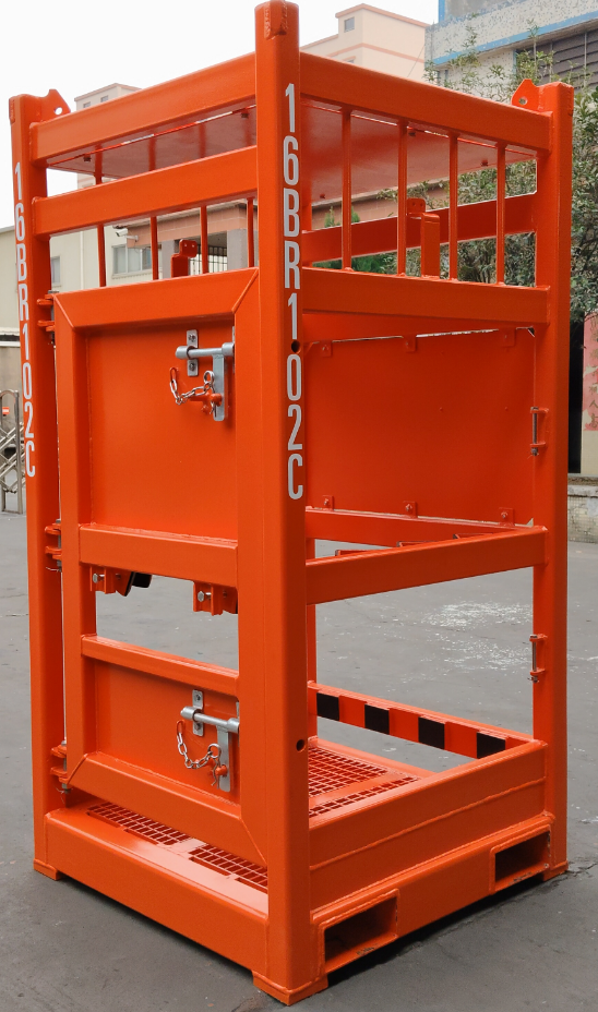 Noticias de entrega del proyecto | Winner Offshore entrega con éxito 16 contenedores offshore de acero Bottle Rack DNV 2.7-1 al cliente en Portugal