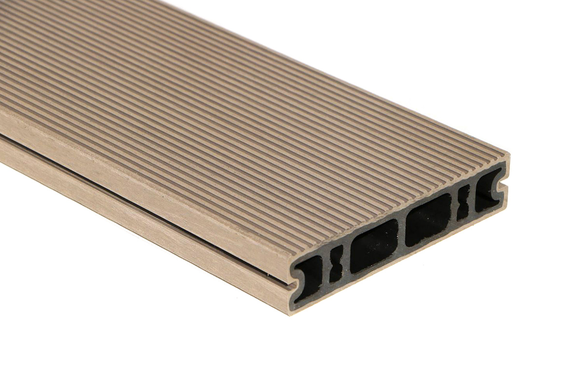 FINE SPEED Co-Extruded WPC Decking: Durable, Low-Maintenance, Waterproof, Outdoor Flooring Solution 