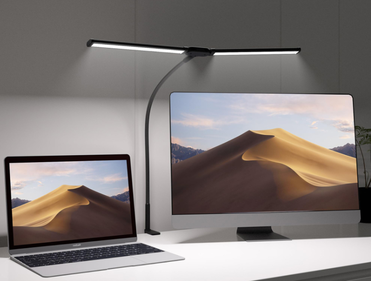 KT201D 60cm Double-Head Desk Lamp With USB