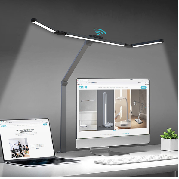 KT402D   86cm Four Heads Desk Lamp Sensor