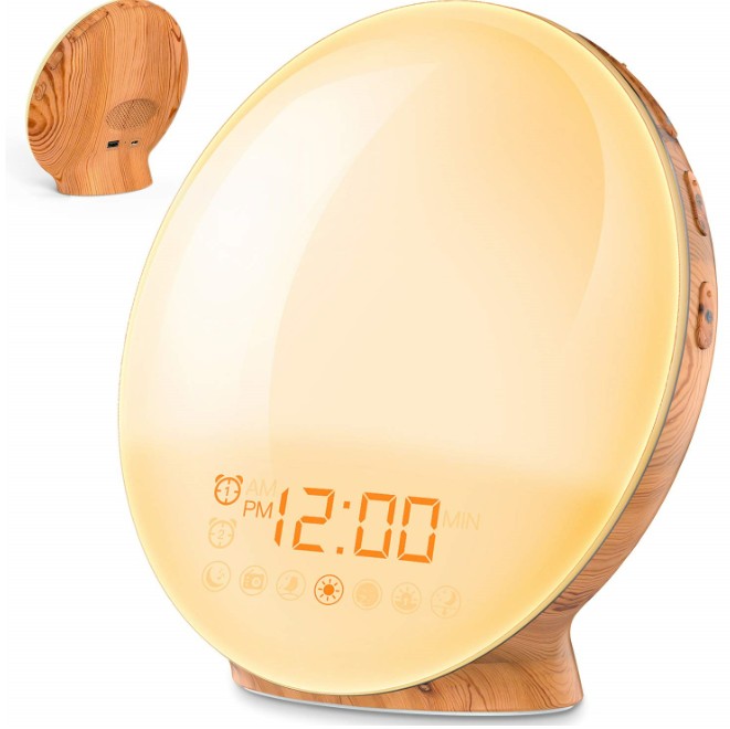 KT102N Wake-up Alarm Night Light With USB Charging For Mobile