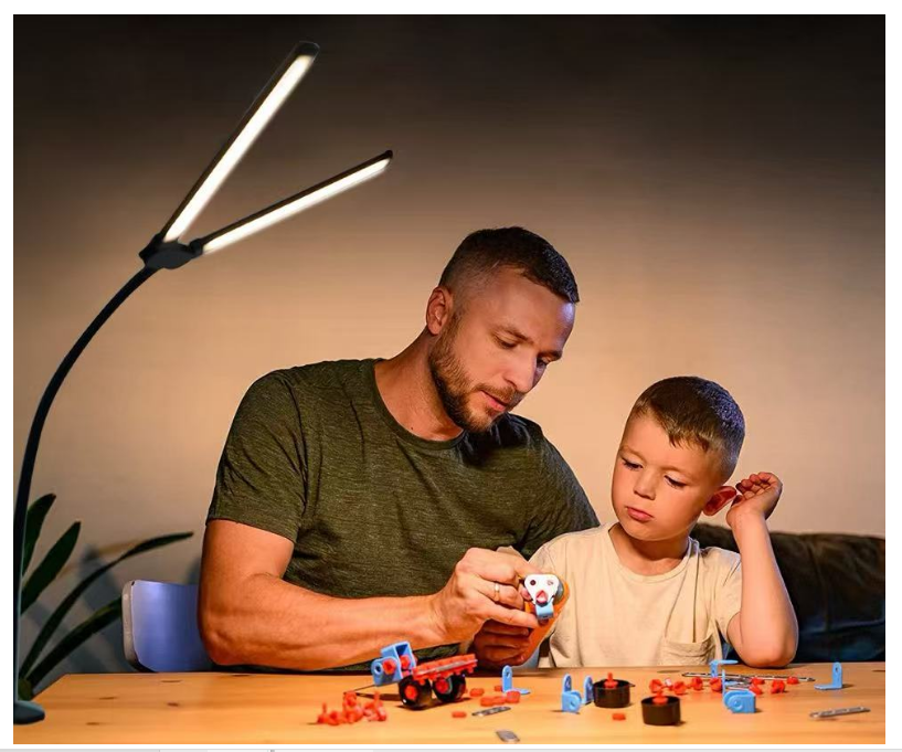 KT209D-4  60cm  USB Dual Heads Desk Lamp