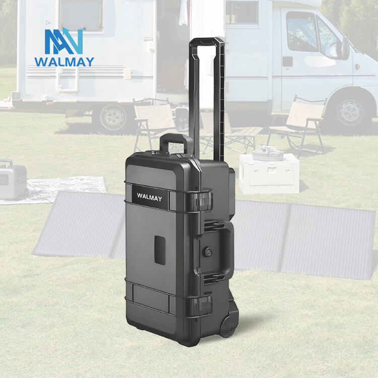 Black Suitcase-Style Portable Power Station