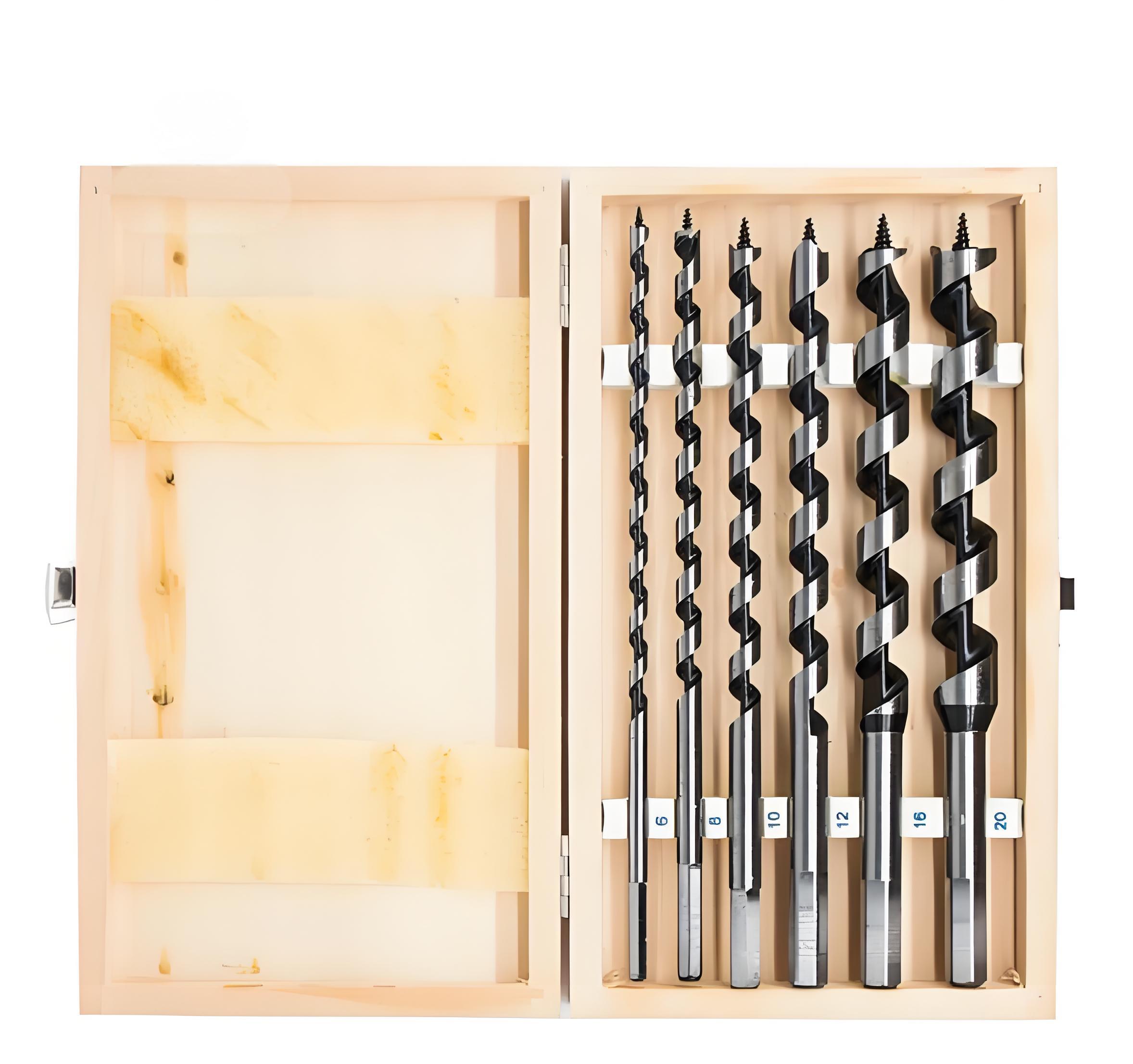 Оптовая лучшая цена новый стиль высокое качество древесины шнек сверла набор