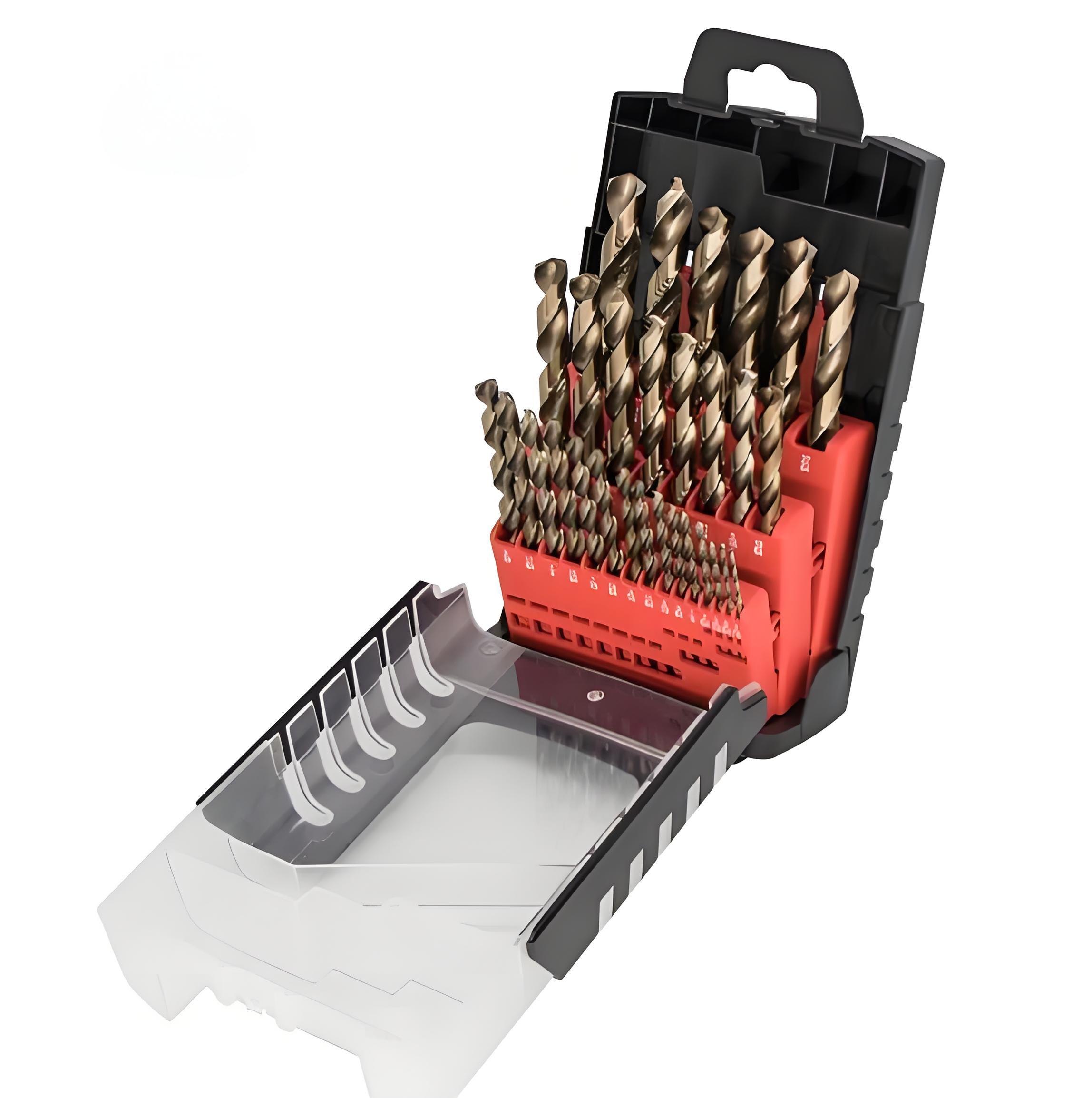 DIN338 HSS M35 kobalt bevonatú egyenes szárú 135 fokos csigafúró