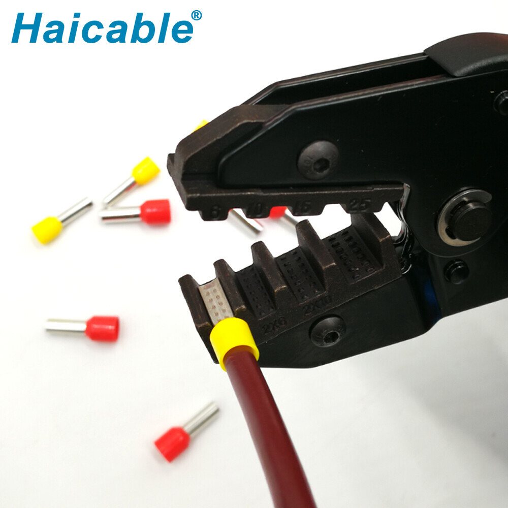 Manchon d'extrémité de cordon et outils de sertissage de viroles LX-25WF