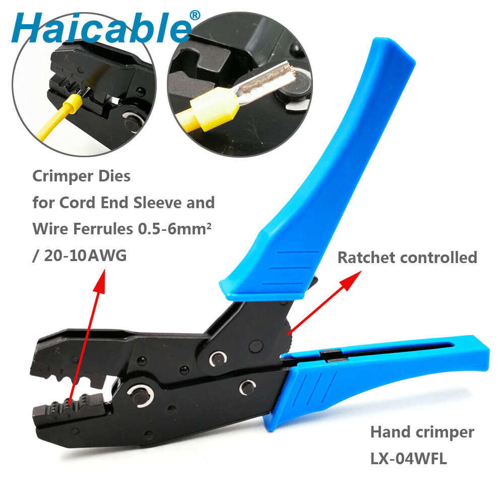 Manchon de câble et outil de sertissage de bornes de fil LX-04WFL