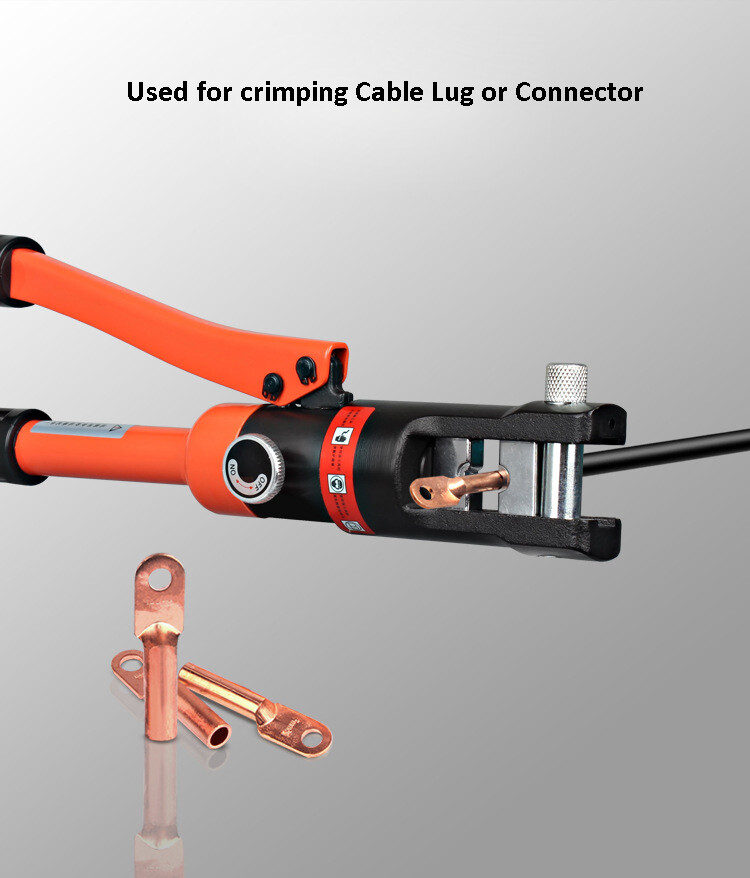 Pince à sertir à tête H verrouillée par boulon 10-120mm² HP-120/120B