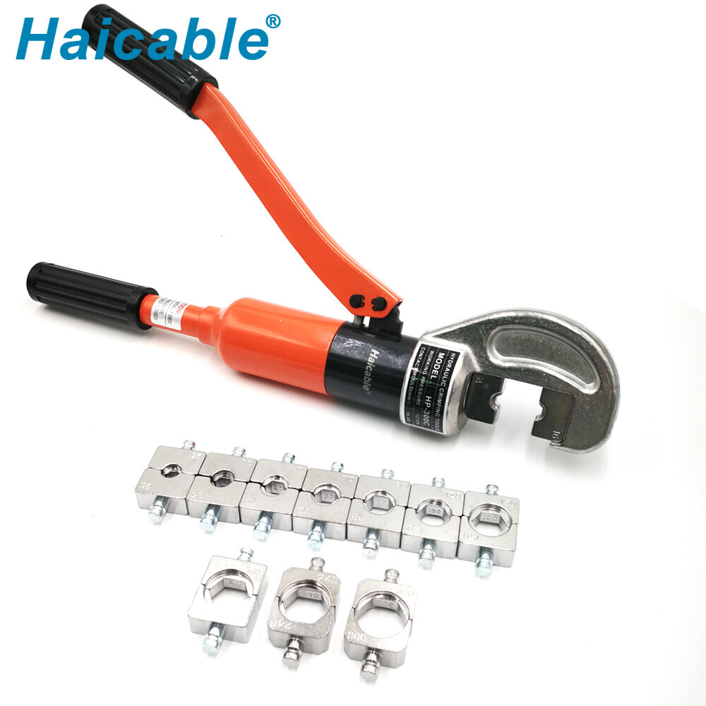 Outil de sertissage hydraulique pour connecteurs de câble 16-300mm² HP-300C