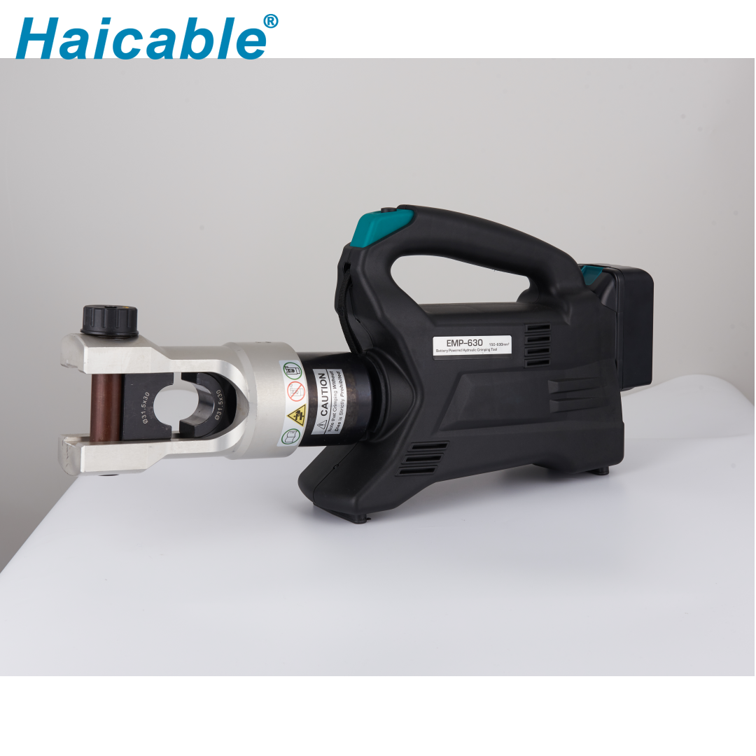 Outil hydraulique à batterie hexagonale 25T pour l'installation d'éoliennes EMP-630 Outil hydraulique à batterie hexagonale 25T pour l'installation d'éoliennes EMP-630