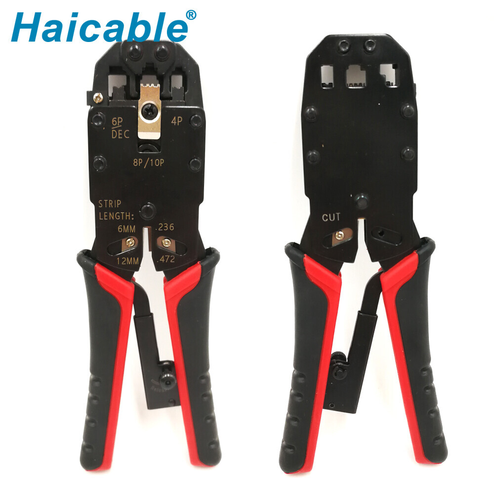 Outils de sertissage, de dénudage et de coupe RJ45 RJ12 RJ11 HT-200R