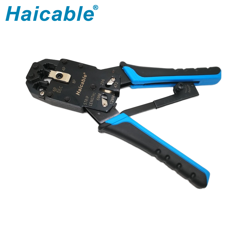 Outil de sertissage, dénudage et coupe RJ45 RJ12 RJ11 HT-2008R