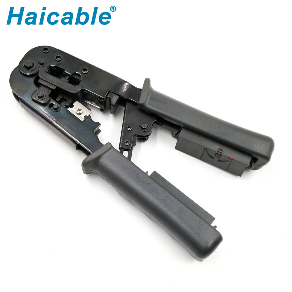 Outils RJ45 RJ12 RJ11 pour sertir, dénuder, couper et tester les câbles HT-N568CR