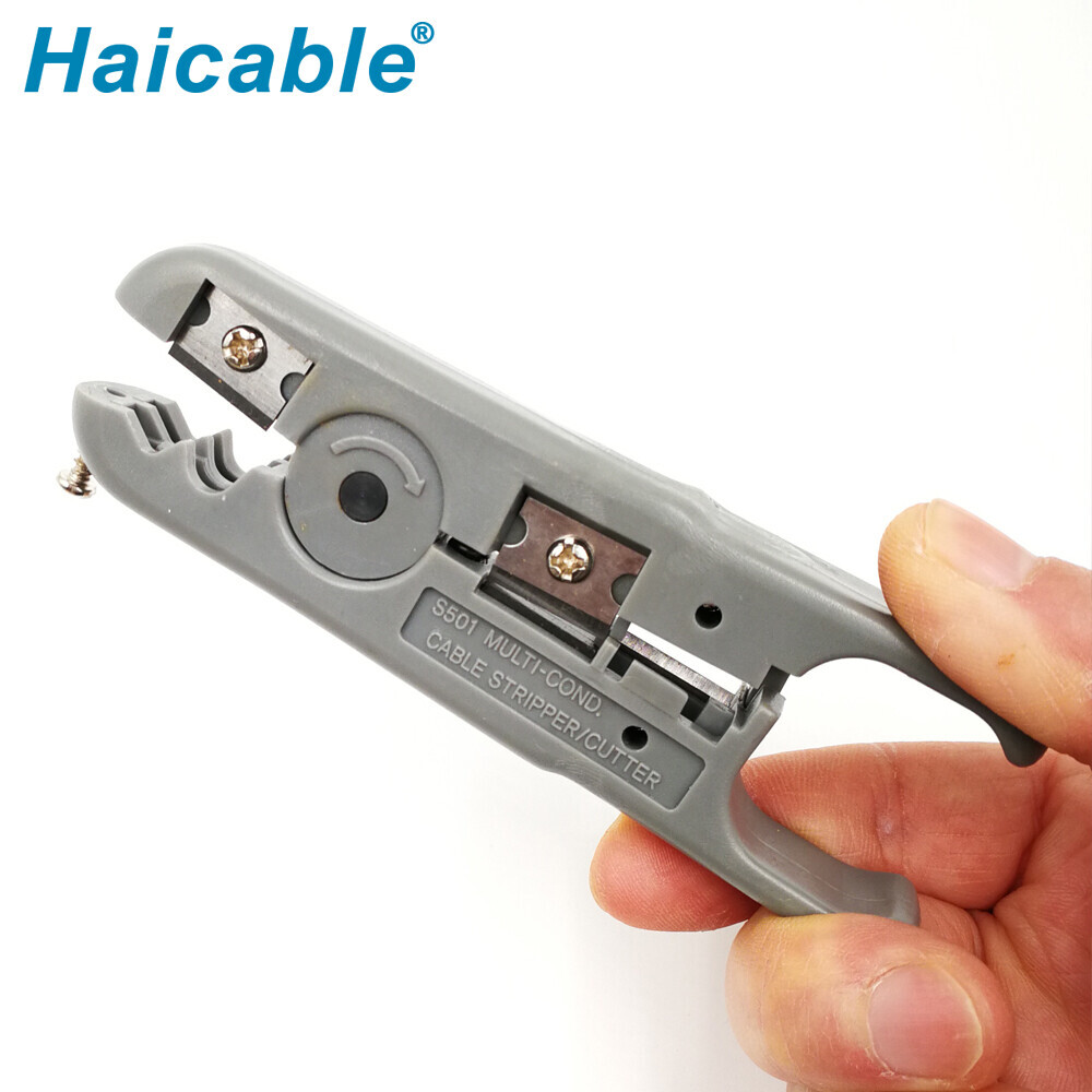 Dénudeuse et coupeuse coaxiale multifonction UTP/STP HT-S501A