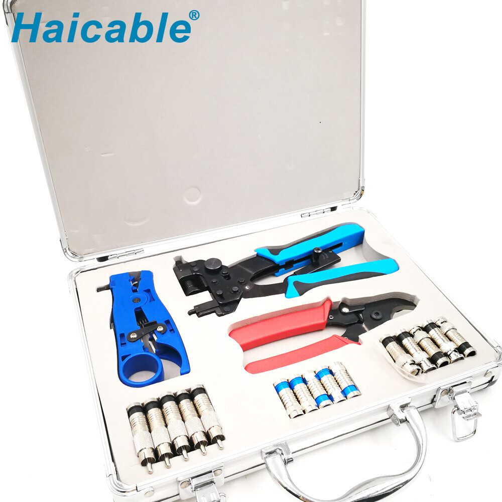 Trousse d'outils réseau et testeur de câble HT-KH510B