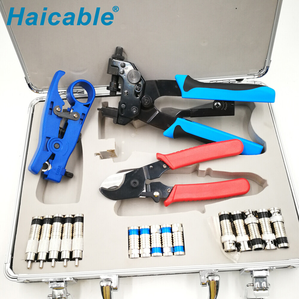 Trousse d'outils réseau et testeur de câble HT-KH510B
