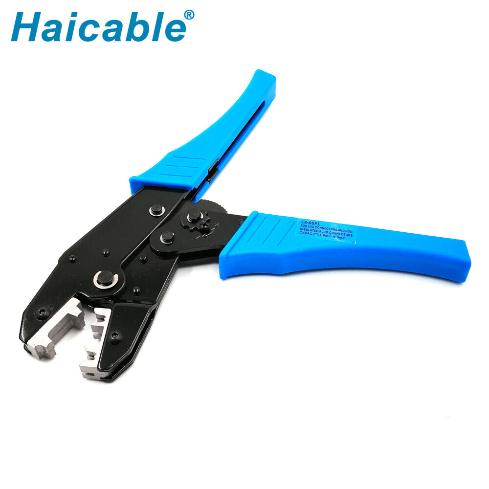 Outil de sertissage pour bornes en drapeau à 90° non isolées LX-0506FL