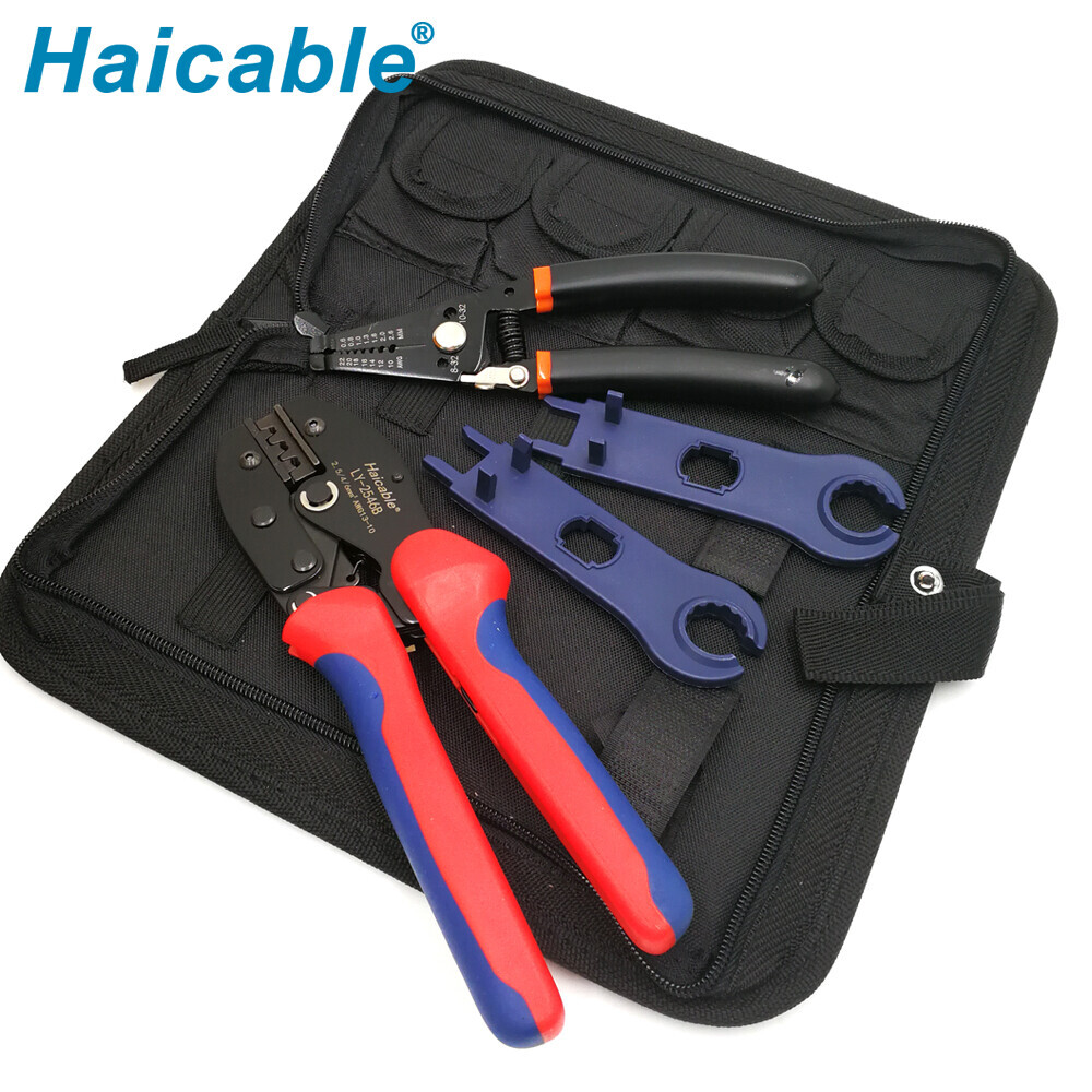 Jeux d'outils de sertissage solaire PV MC4 2.5 4 & 6mm² LY-2546BS