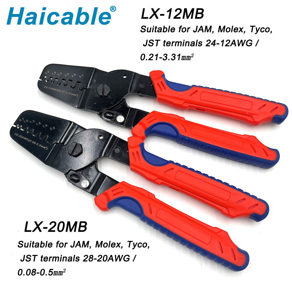 Pinces à sertir pour bornes miniatures LX-12MB/LX-20MB 0.08-0.5mm2/0.21-3.31mm2