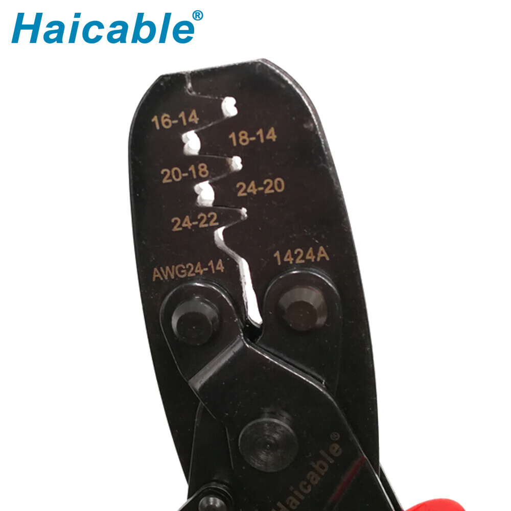 Outil de sertissage pour bornes à barillet ouvert 24-14AWG LX-124A