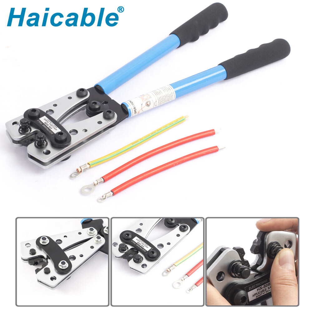 Outil de sertissage HX-50B pour connecteurs non isolés et cosses de câble