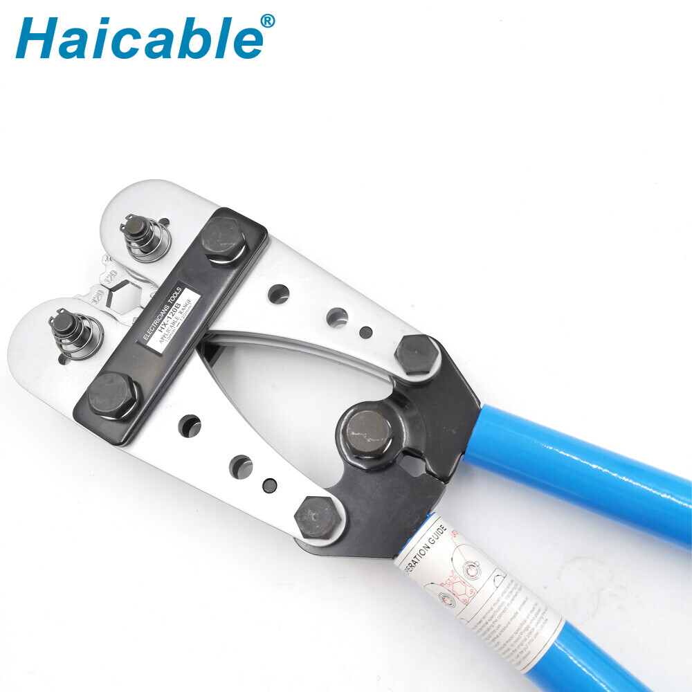 Outil de sertissage pour connecteurs non isolés ou cosses de câble HX-120B/150B/240B
