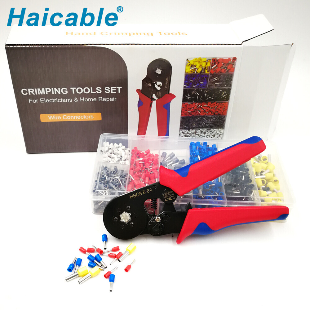 Jeux d'outils de sertissage de bornes HSC8 6-6A-1200E