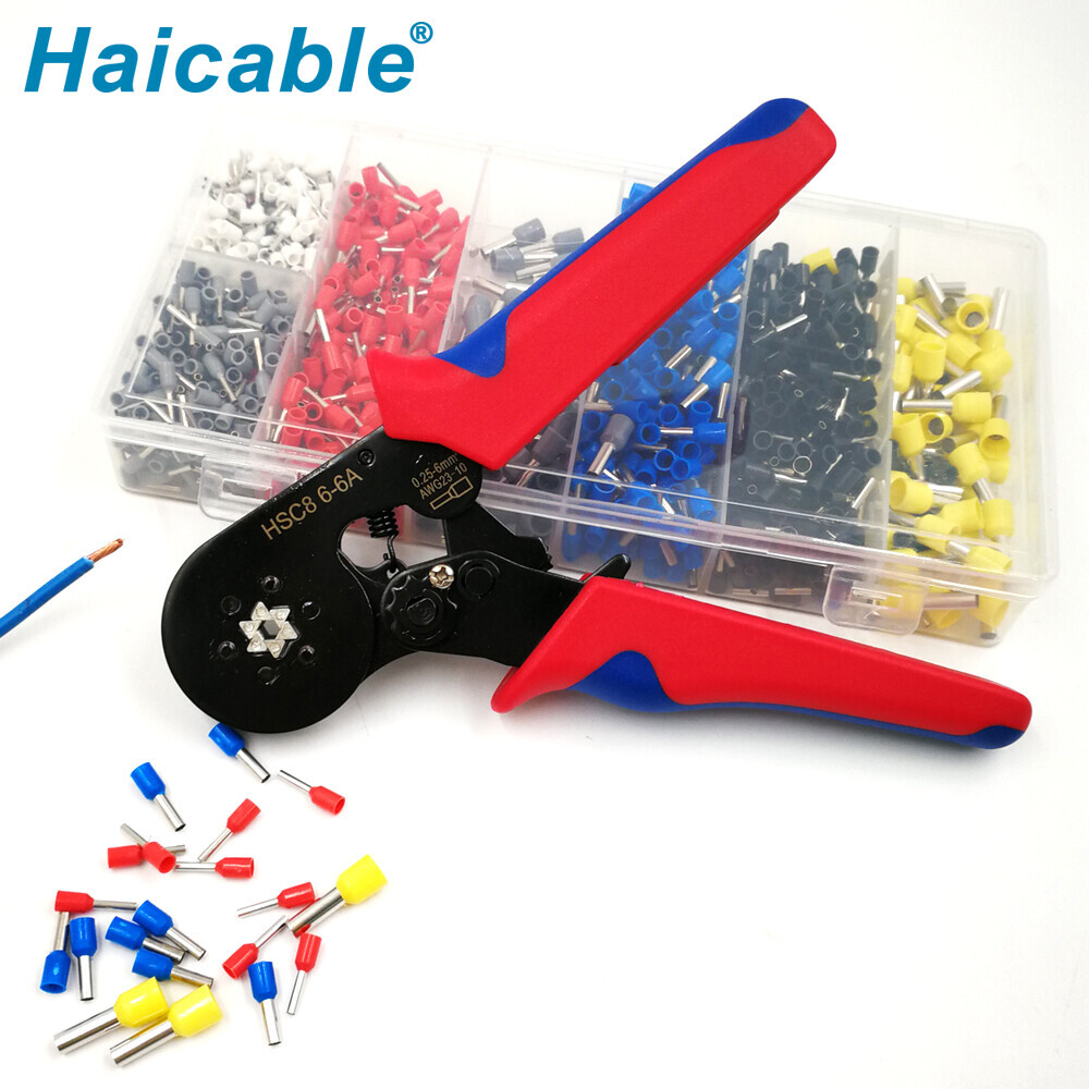 Jeux d'outils de sertissage de bornes HSC8 6-6A-1200E