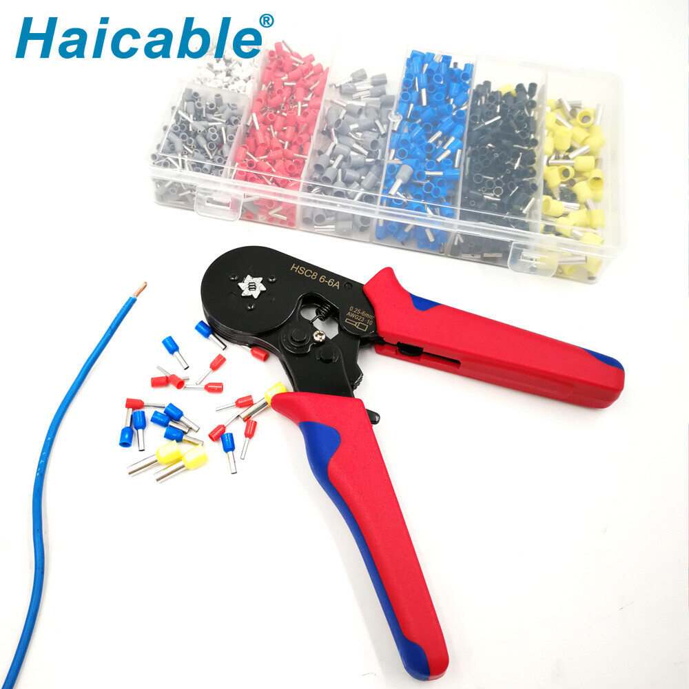 Jeux d'outils de sertissage de bornes HSC8 6-6A-1200E