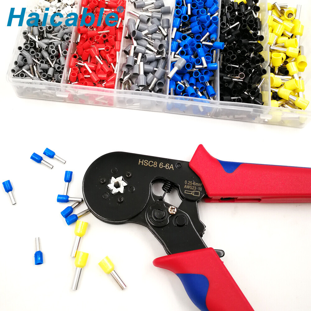 Jeux d'outils de sertissage de bornes HSC8 6-6A-1200E