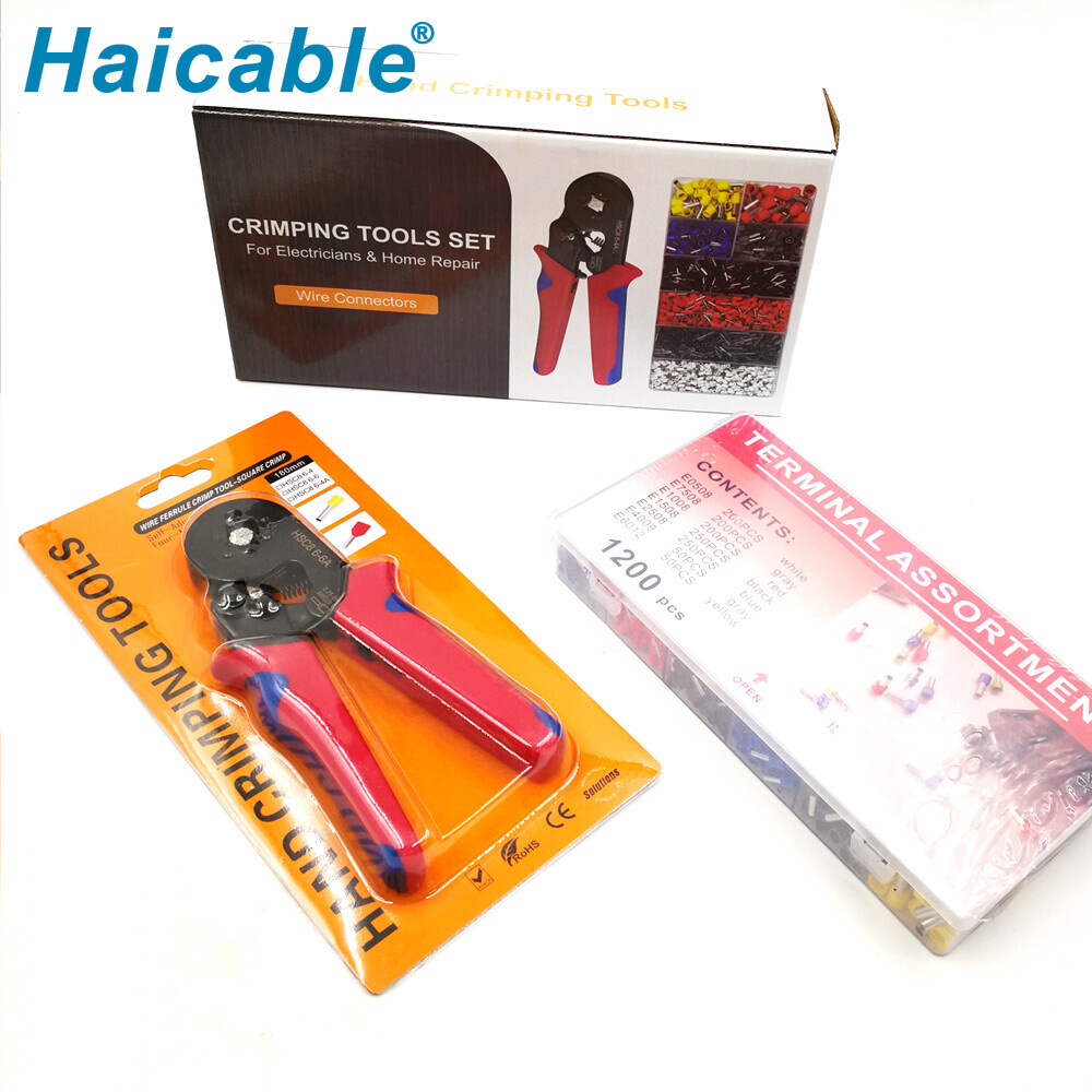 Jeux d'outils de sertissage de bornes HSC8 6-6A-1200E