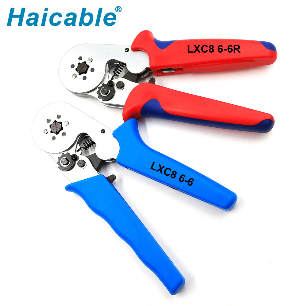 Outil de sertissage pour manchons de câble et embouts de fil LXC8 6-6/6-6R