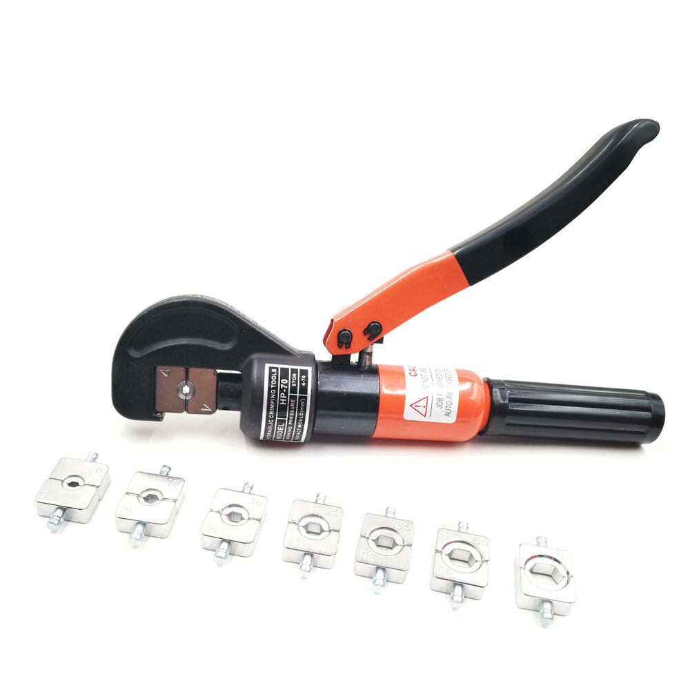 Outil de sertissage hydraulique pour connecteurs de câble 4-70mm² HP-70