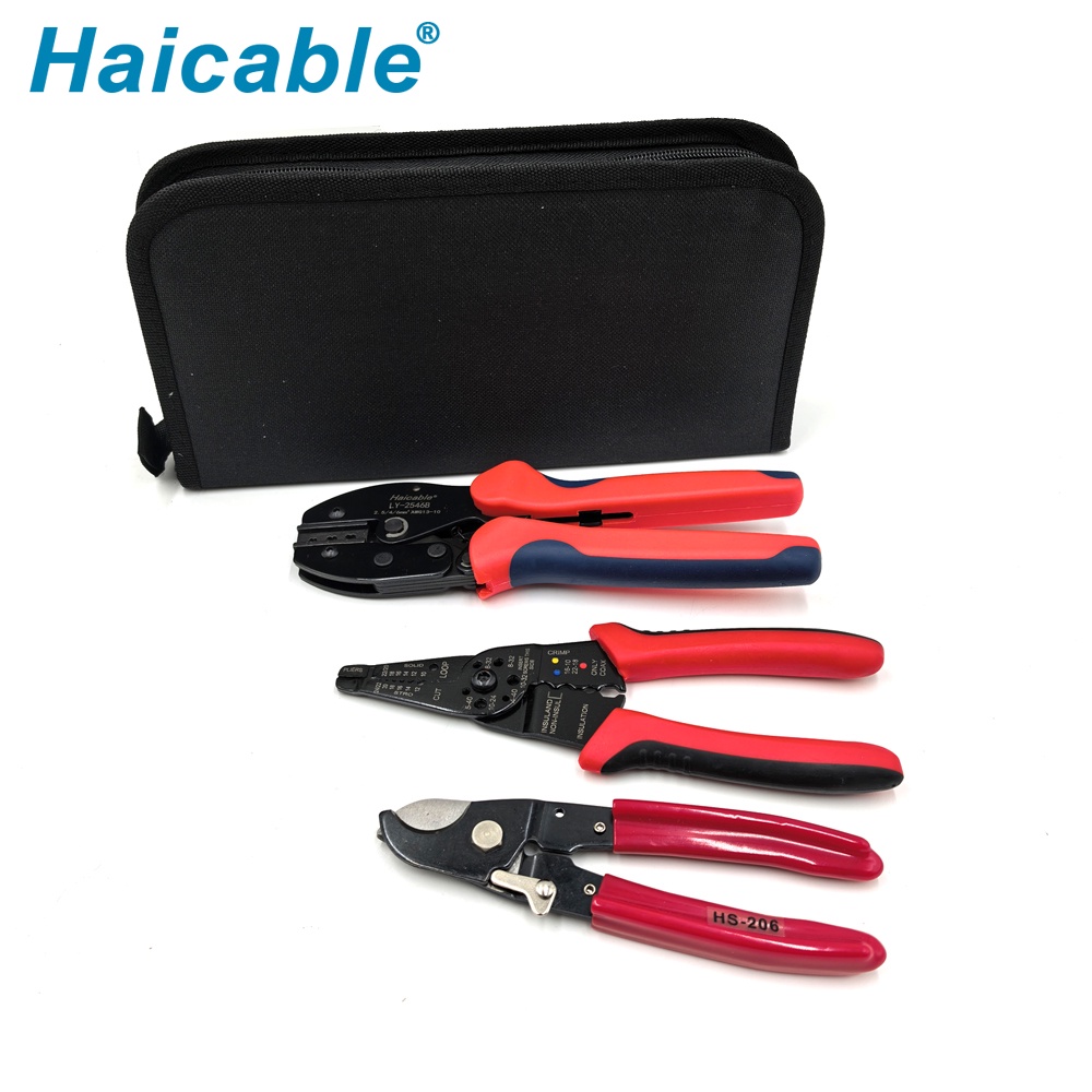 Jeux d'outils de sertissage MC4 2.5 4 & 6mm² pour panneaux solaires photovoltaïques LY-2546BS