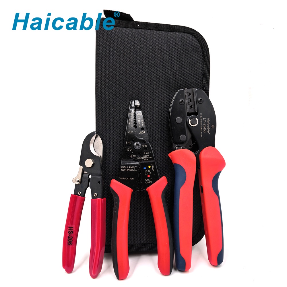 Jeux d'outils de sertissage MC4 2.5 4 & 6mm² pour panneaux solaires photovoltaïques LY-2546BS