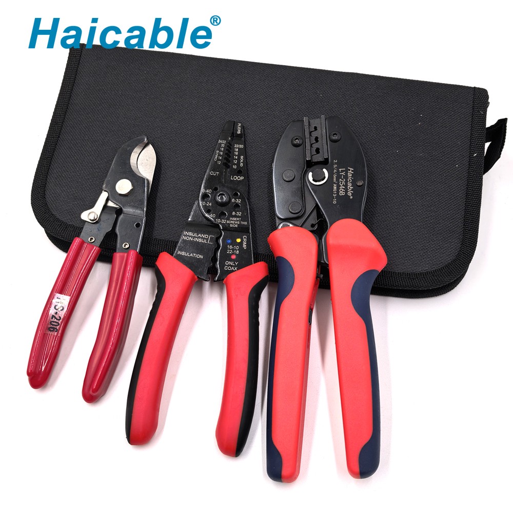 Jeux d'outils de sertissage MC4 2.5 4 & 6mm² pour panneaux solaires photovoltaïques LY-2546BS