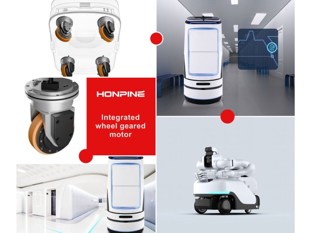 Comment les moteurs de réduction intégrés à roues HONPINE sont utilisés dans les robots à roues
