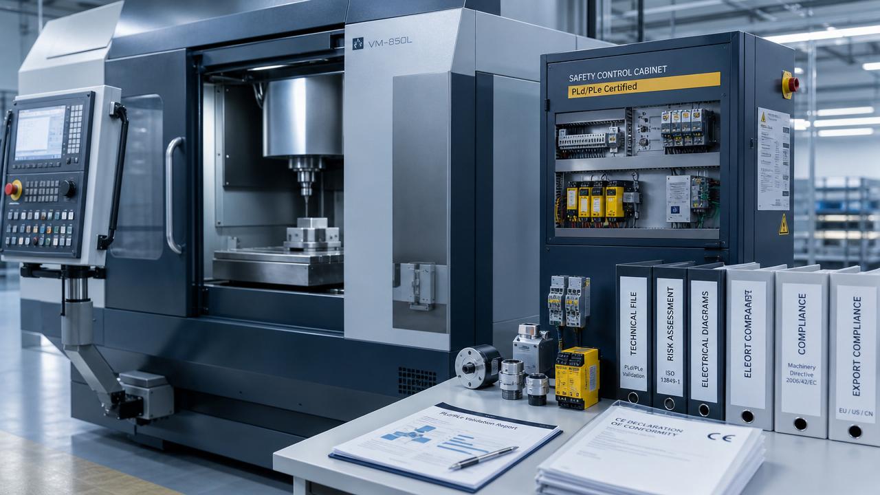 La mise à jour du système CE de l'UE rend la certification PL obligatoire pour les machines CNC.