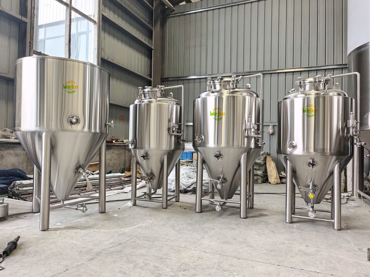 serbatoio di fermentazione per kombucha a cielo aperto