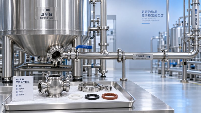 Ridurre il trasferimento di aromi durante i cambi di produzione nei serbatoi di miscelazione per bevande