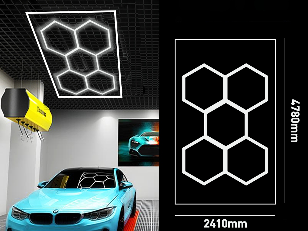 Lámpara de panal con marco de cinco agujeros