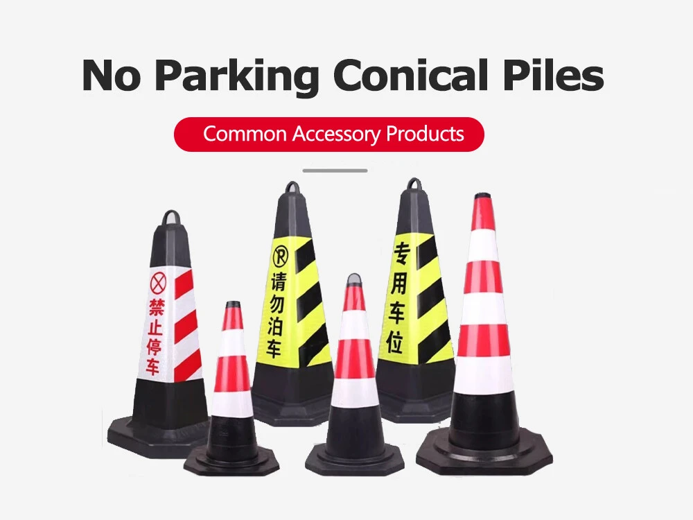 No estacionar Pilotes cónicos