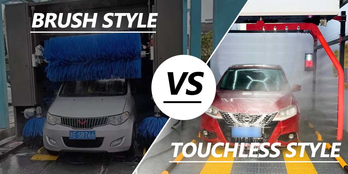 Lavage automobile sans contact ou systèmes à brosses : lequel convient le mieux à votre site ?