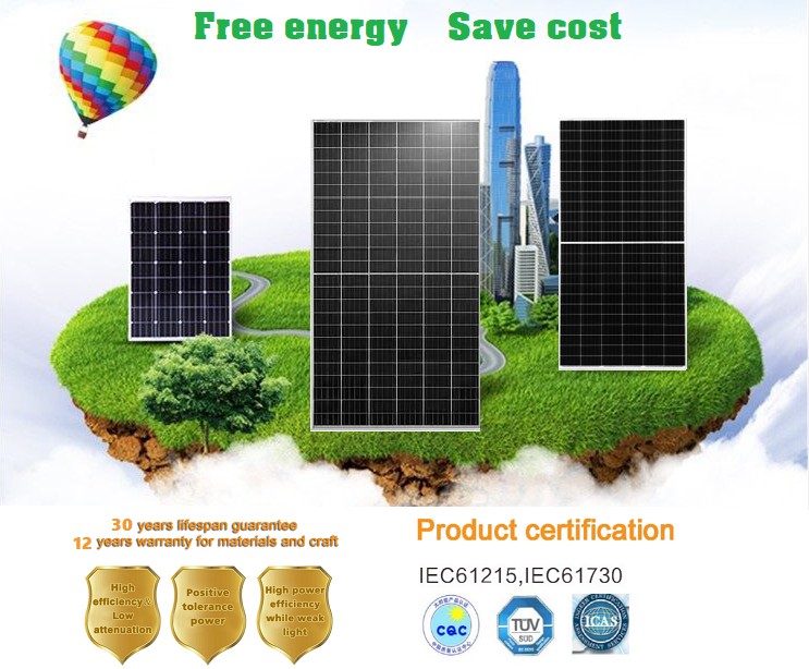 A Grade High Efficiency 460w 500w 550w Solar Power Panel Price 630w Solar Panel