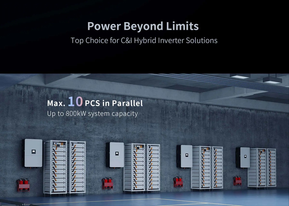 60KW 80KW Deye Solar Hybrid Inverter