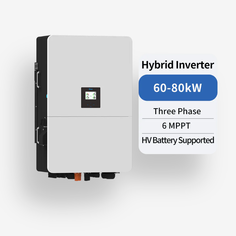 Deye Solar Power Hybrid Inverter 60KW IP65 High Technology High Reliable 3phase 80KW Solar Hybrid Inverter Parallel Supported Deye Solar Power Hybrid Inverter 60KW IP65 High Technology High Reliable 3phase 80KW Solar Hybrid Inverter Parallel Supported