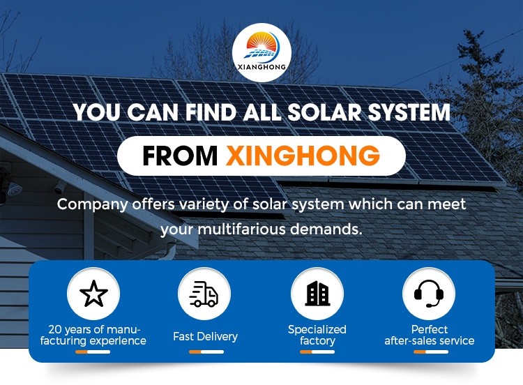 Factory Price Complete Set 8000W Solar Panel Kits 8KW Off Grid Solar Power System