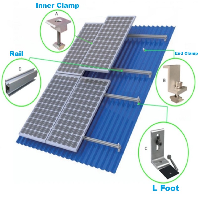 Factory Price Complete Set 8000W Solar Panel Kits 8KW Off Grid Solar Power System